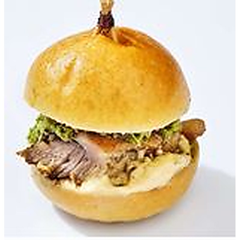 Mini burger au poulet rôti et chimichurri