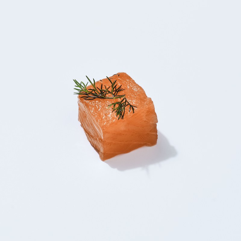 Cube de gravlax au bourbon