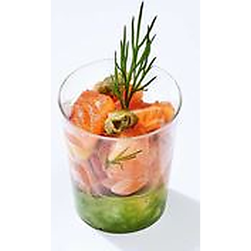 Verrine de tartare de saumon et avocat