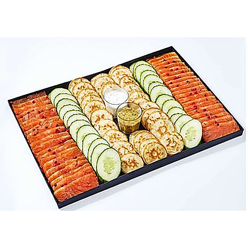 Plateau de gravlax de saumon nordique