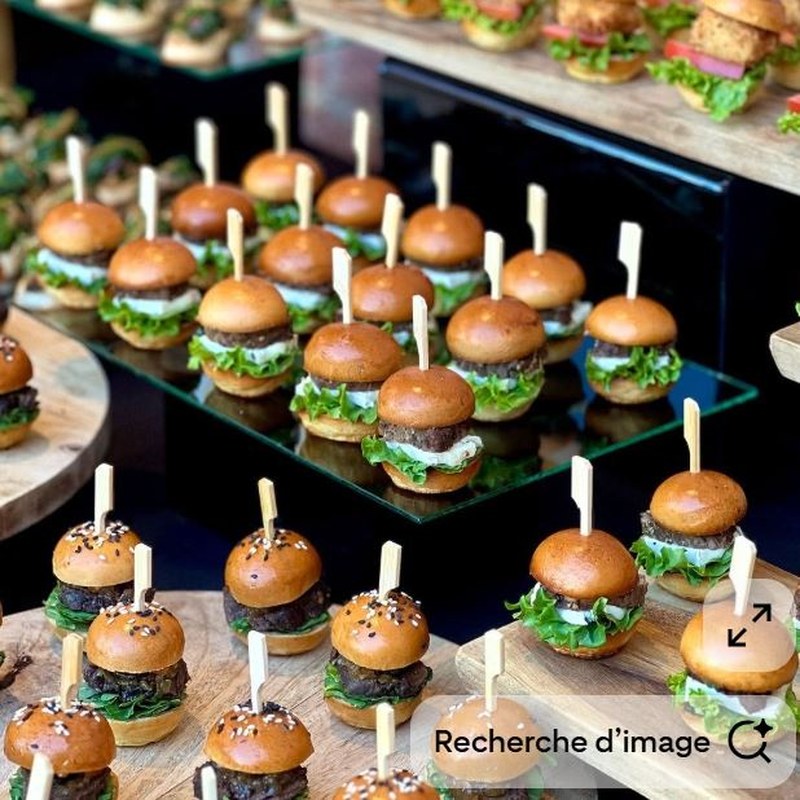 Plateau de mini burgers